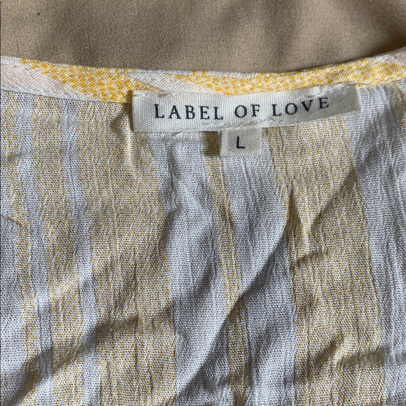 Label of Love Yellow and White Striped Dress - Picture 2 of 9